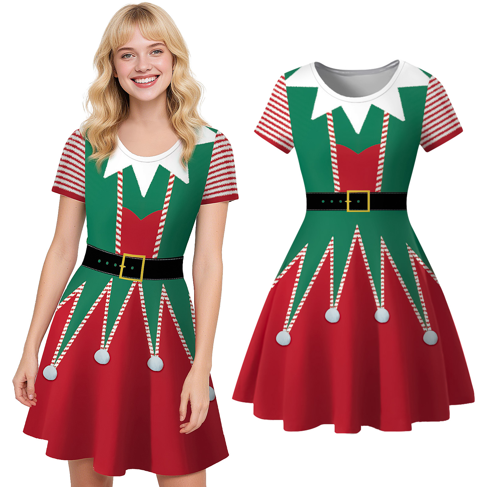 Elf Costume Christmas - Women Christmas Elf Costume Set Santa's