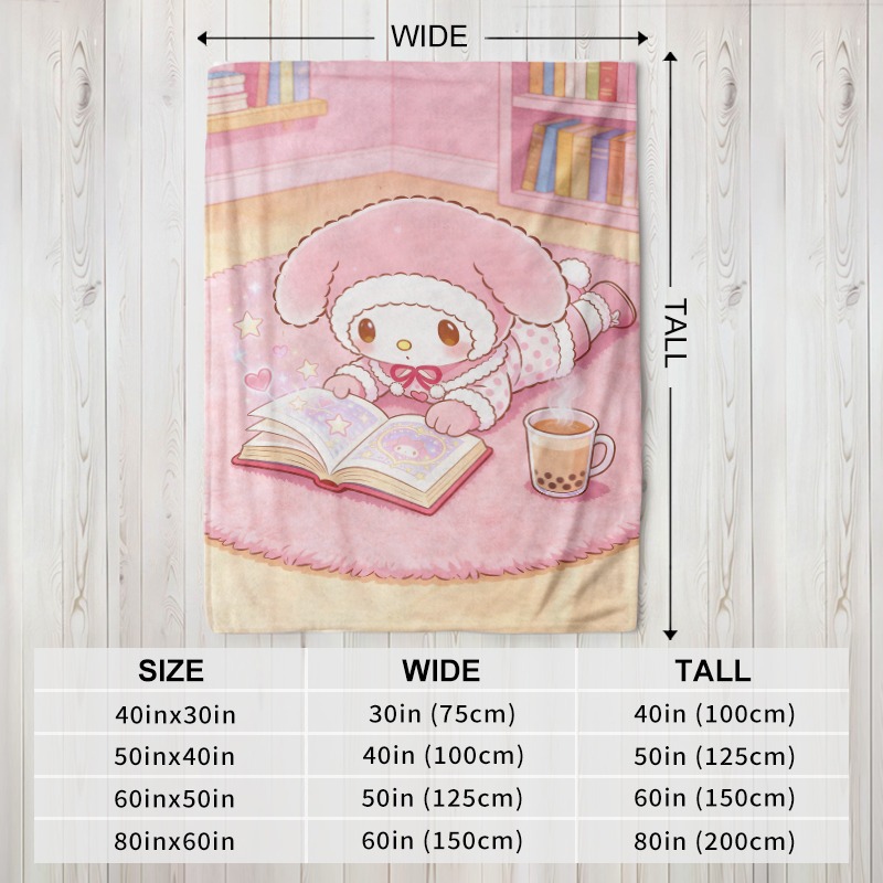 Sanrio Blanket Cozy Pink Flann - Christmas Throw Blanket recension och pris