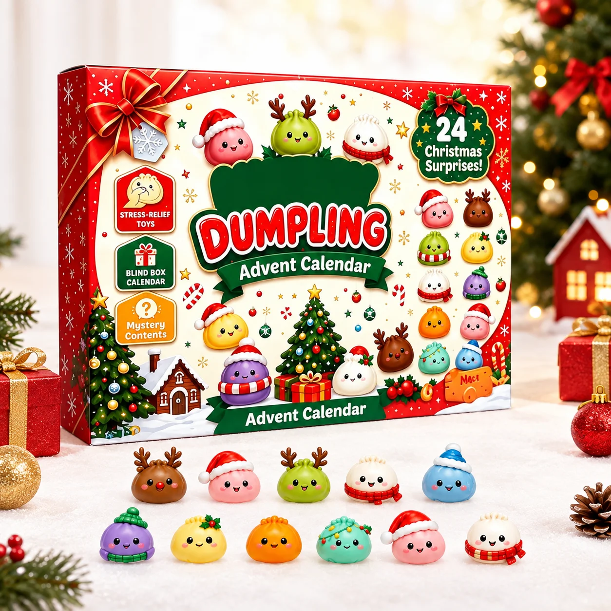 Cute Dumpling Advent Calendar  - Advent Calendar Gift recension och pris