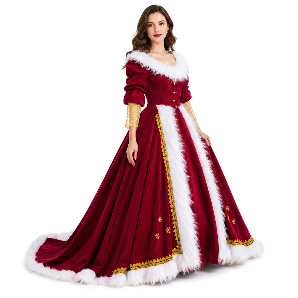 Deluxe Mrs Claus Costumes Adul - Elf Costume Christmas recension och pris
