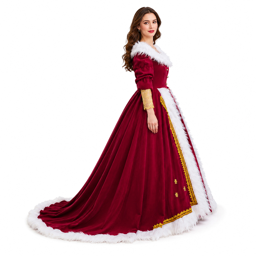 Deluxe Mrs Claus Costumes Adul - Elf Costume Christmas recension och pris