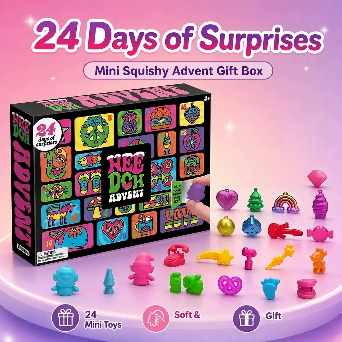 Needoh 2026 Christmas Advent C - Advent Calendar Gift recension och pris